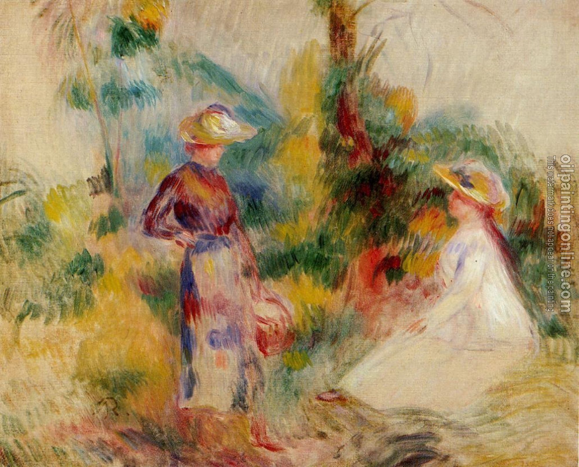 Renoir, Pierre Auguste - Two Women in a Garden